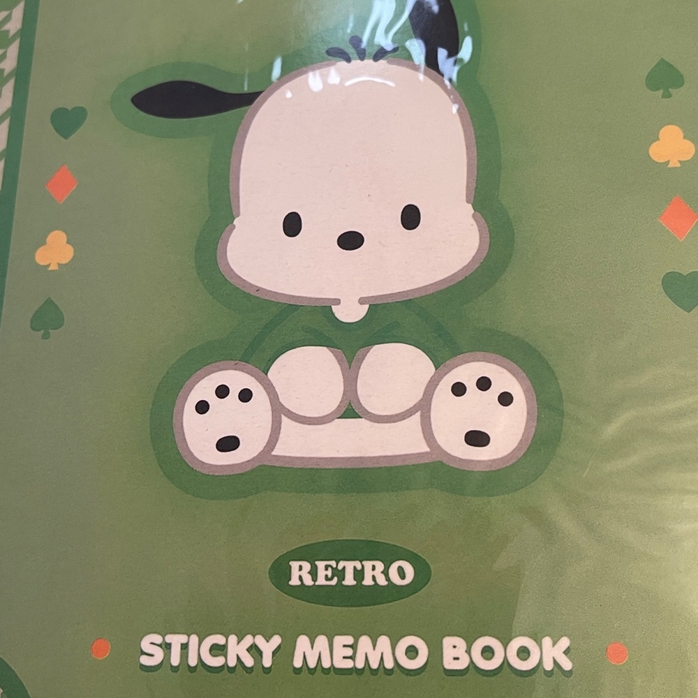 SANRIO FOR HELLO KITTY- POCHACCO XL POST IT NOTES BOOK NIP - Picture 2 of 7